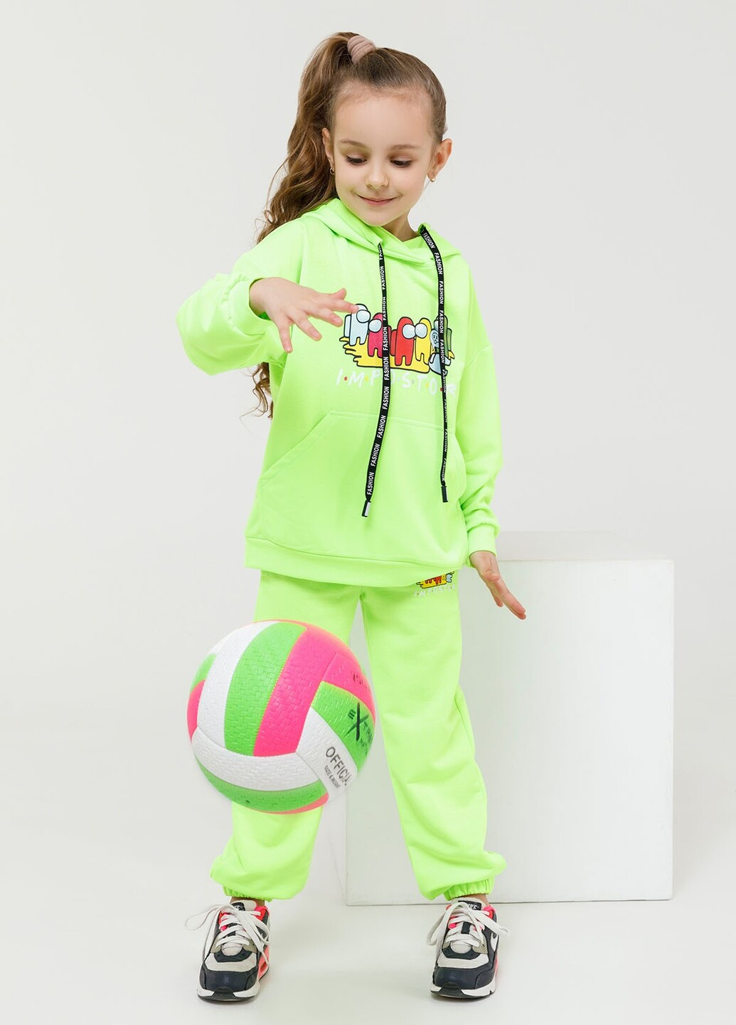 Салатовый демисезонный детские спортивные костюмы ISSA PLUS