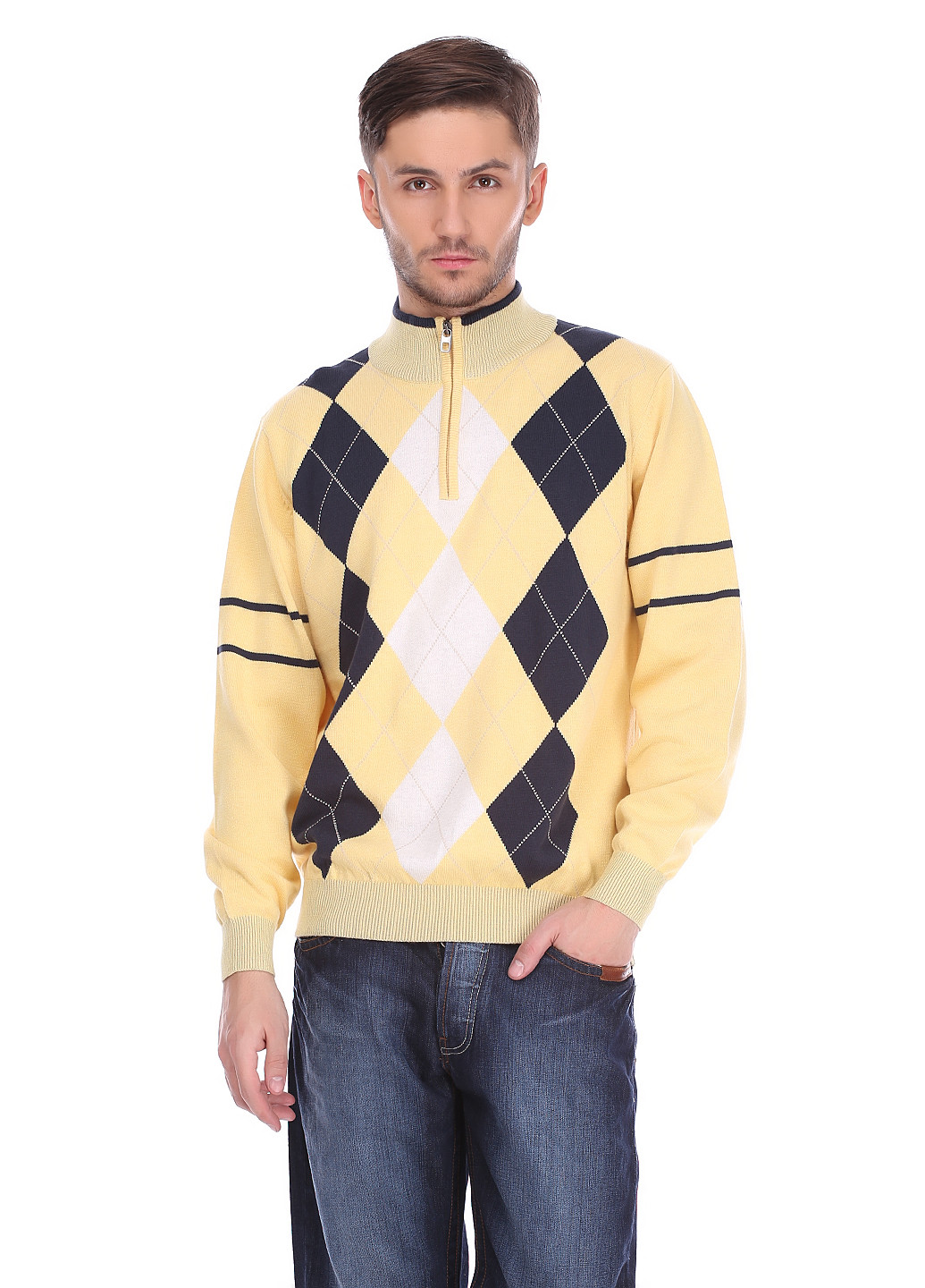 Жовтий демісезонний светр Casa Moda