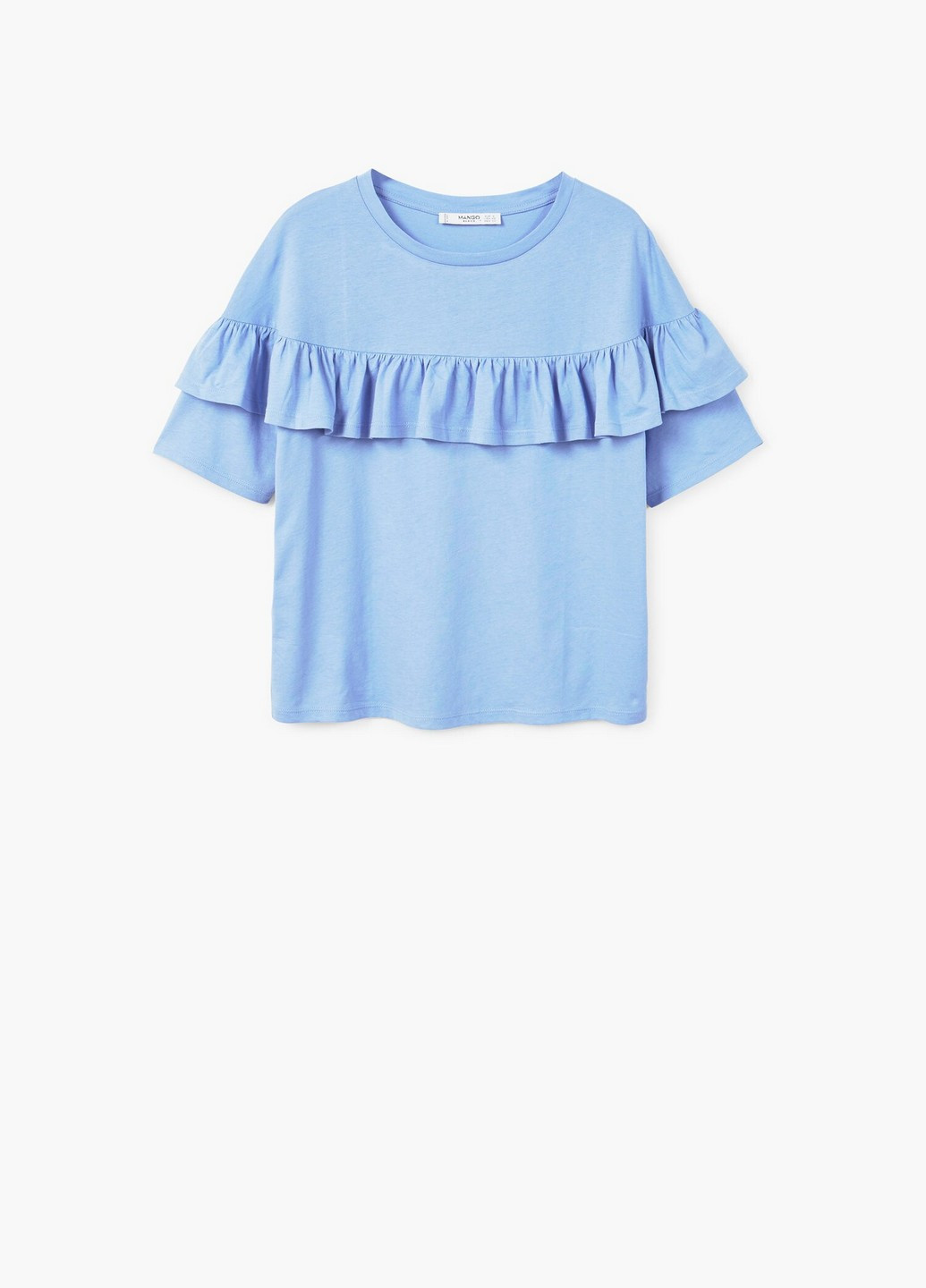 Голубая блуза Mango