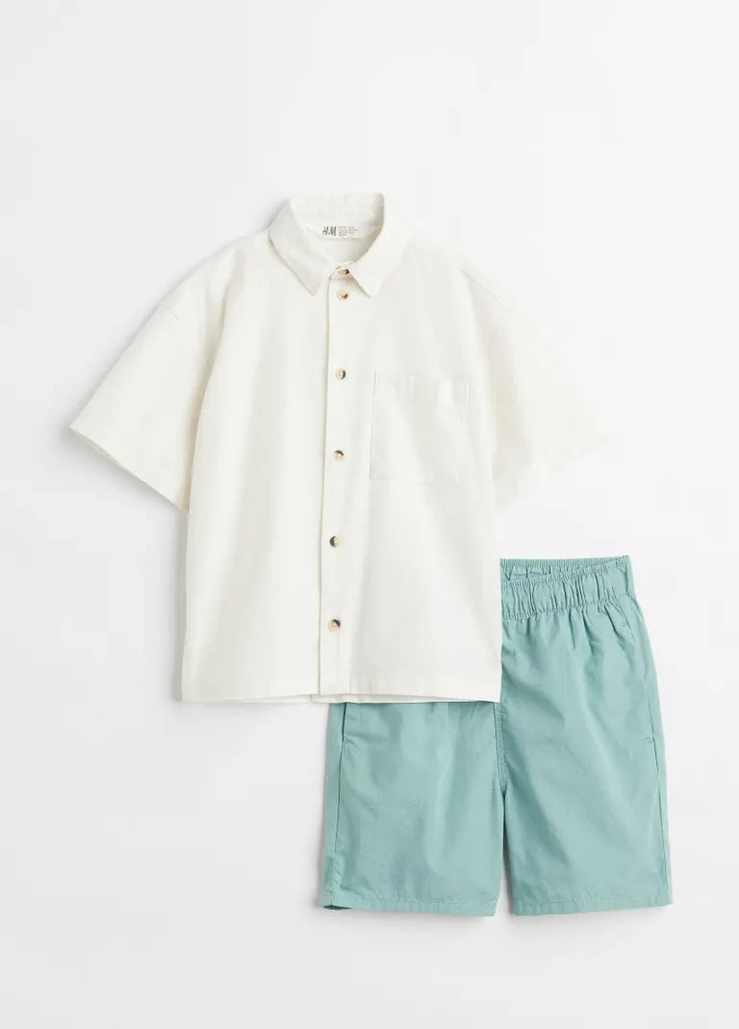 Белый комплект для мальчика двойка H&M