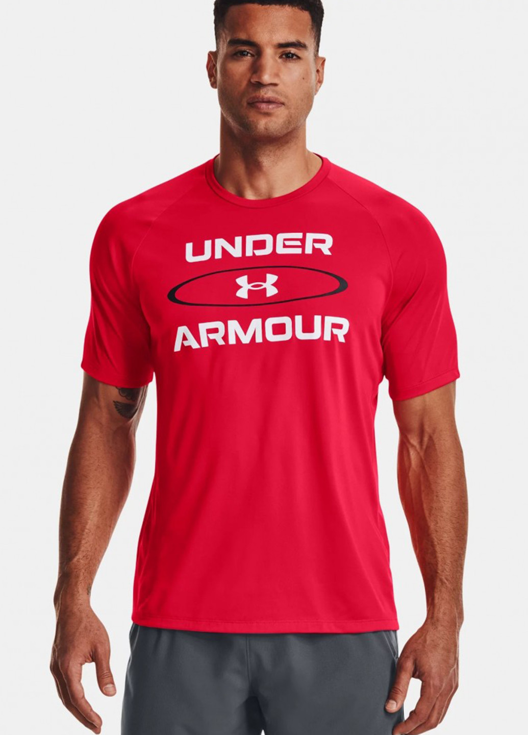 Красная футболка Under Armour UA Tech 2.0 WM Graphic SS-RED