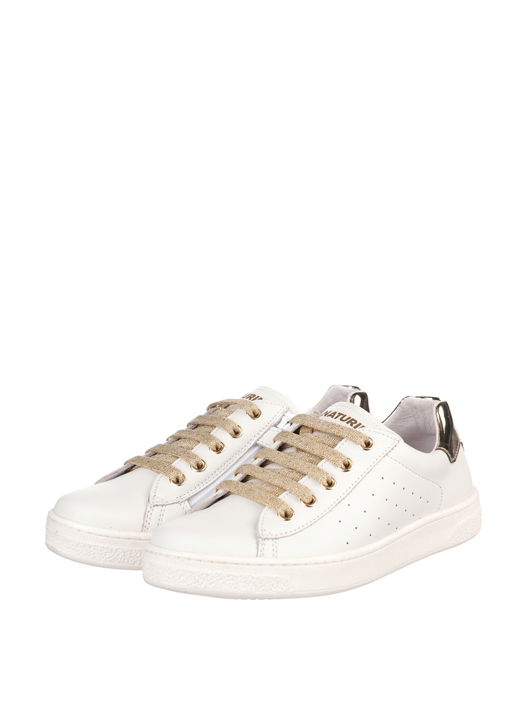 Белые демисезонные кроссовки Naturino