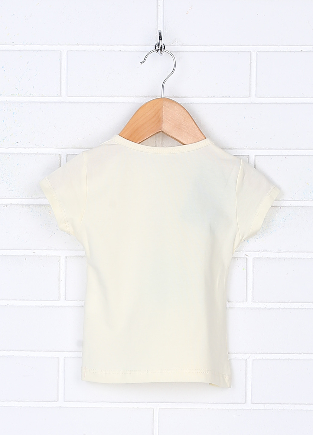 Светло-золотистая летняя футболка с коротким рукавом Essu