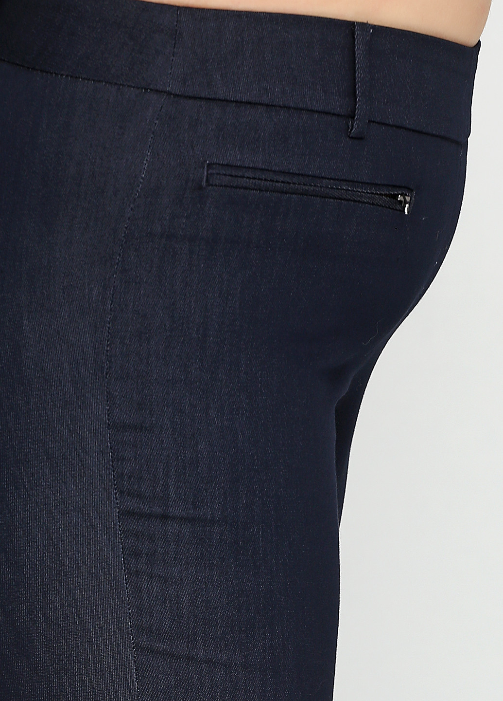 Темно-синие кэжуал демисезонные прямые брюки Talbots
