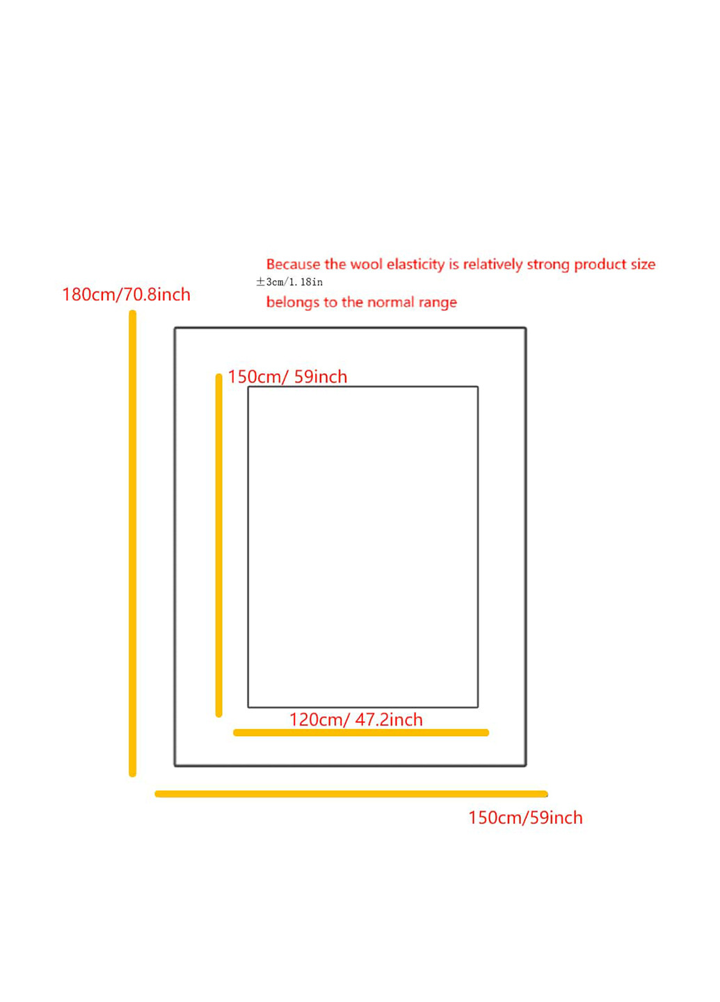 Плед, 150х180 см SHEIN (331536057)