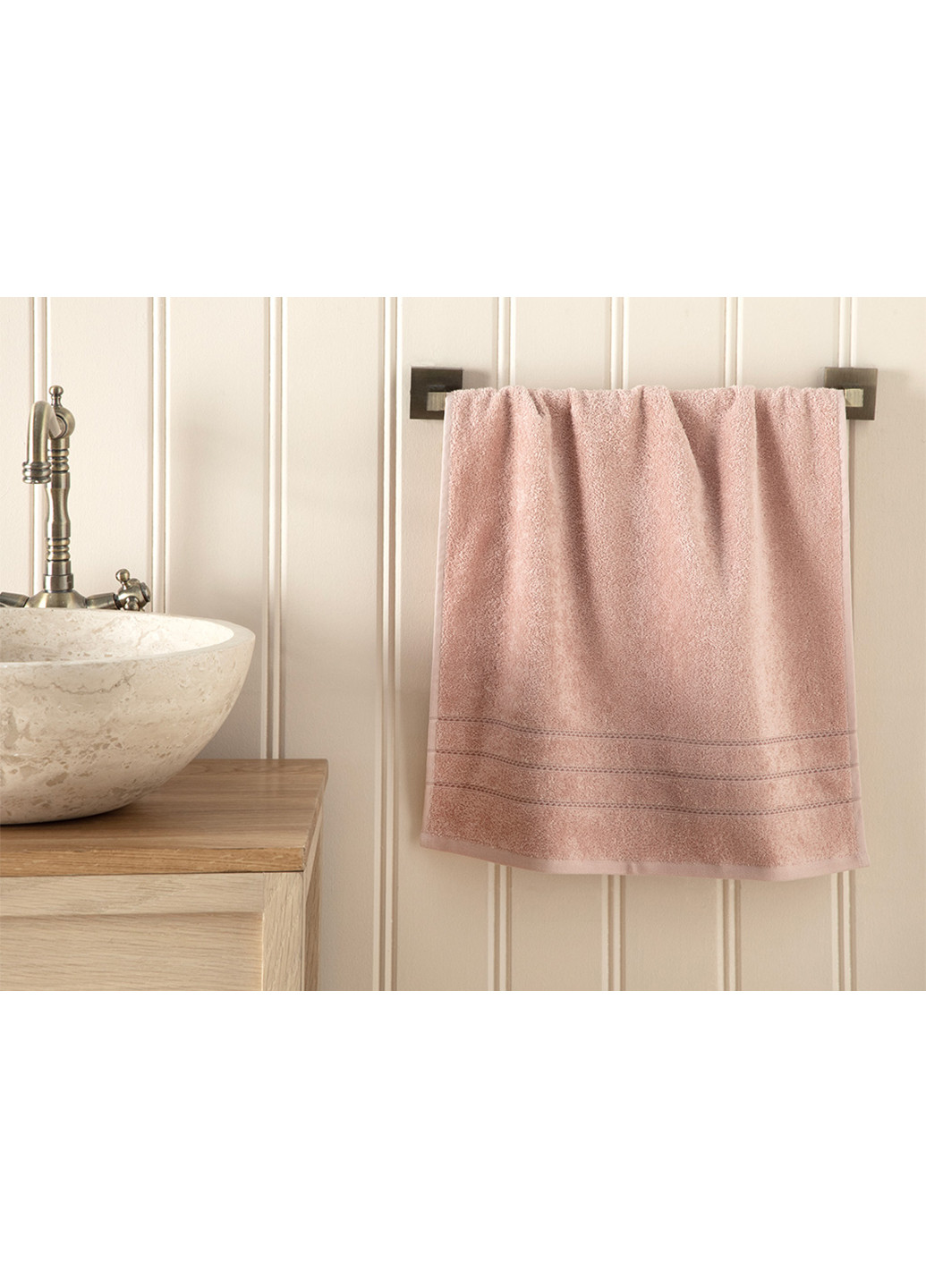 English Home полотенце, 50х90 см однотонный розовый производство - Турция