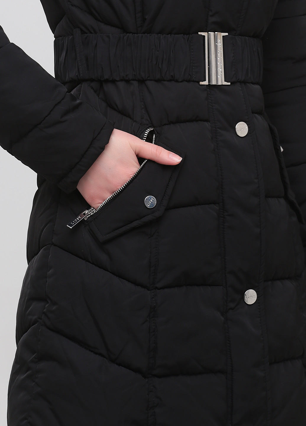 Черная зимняя куртка Lipsy