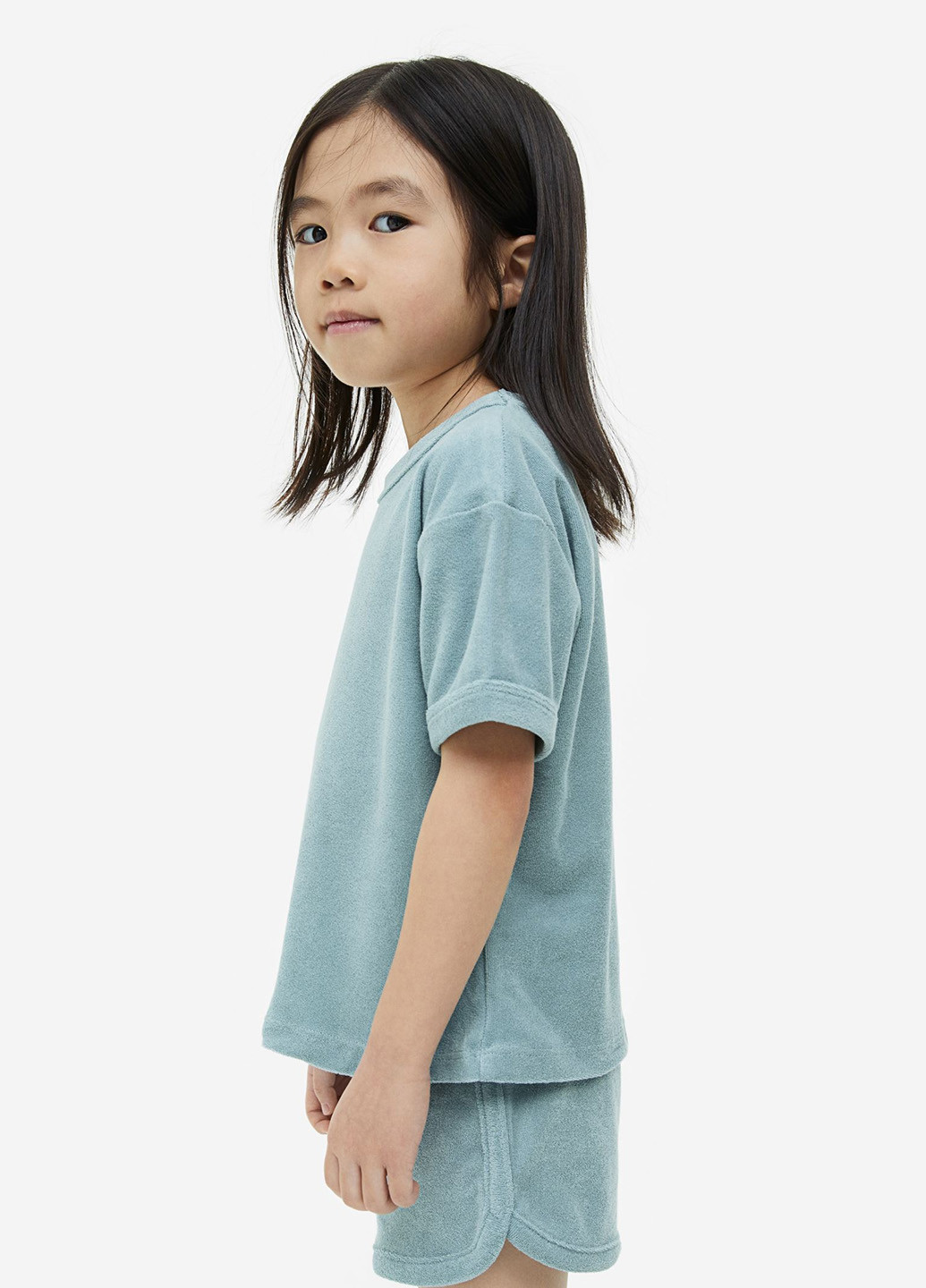 Бирюзовый летний комплект (футболка, шорты) H&M