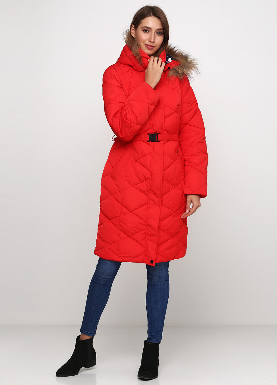 Червона зимня куртка жіноча Tom Tailor