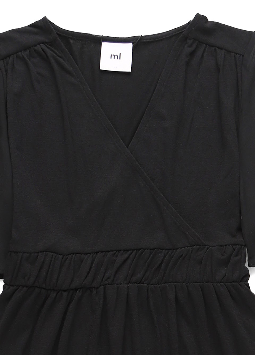 Черное кэжуал платье а-силуэт Mamalicious однотонное