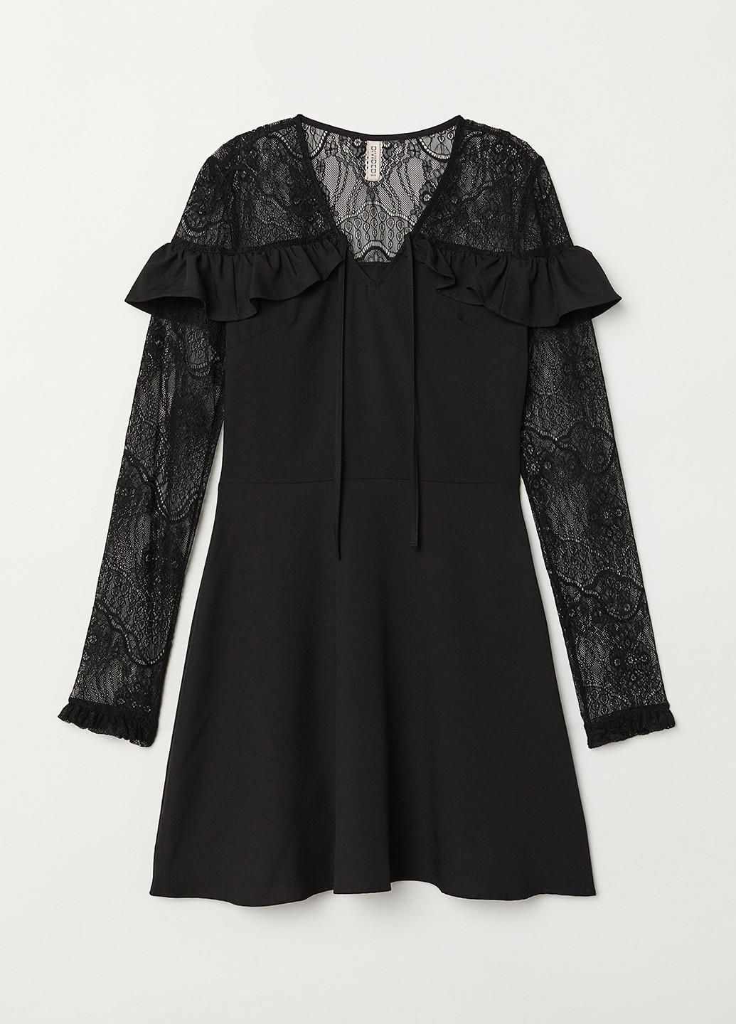 Чорна коктейльна сукня оверсайз H&M