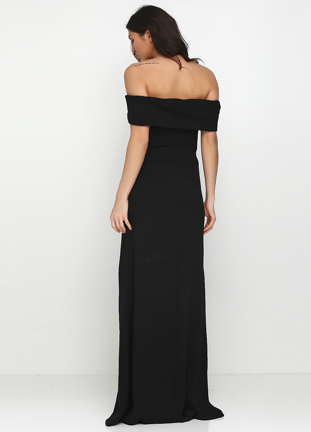 Черное вечернее платье Ralph Lauren однотонное