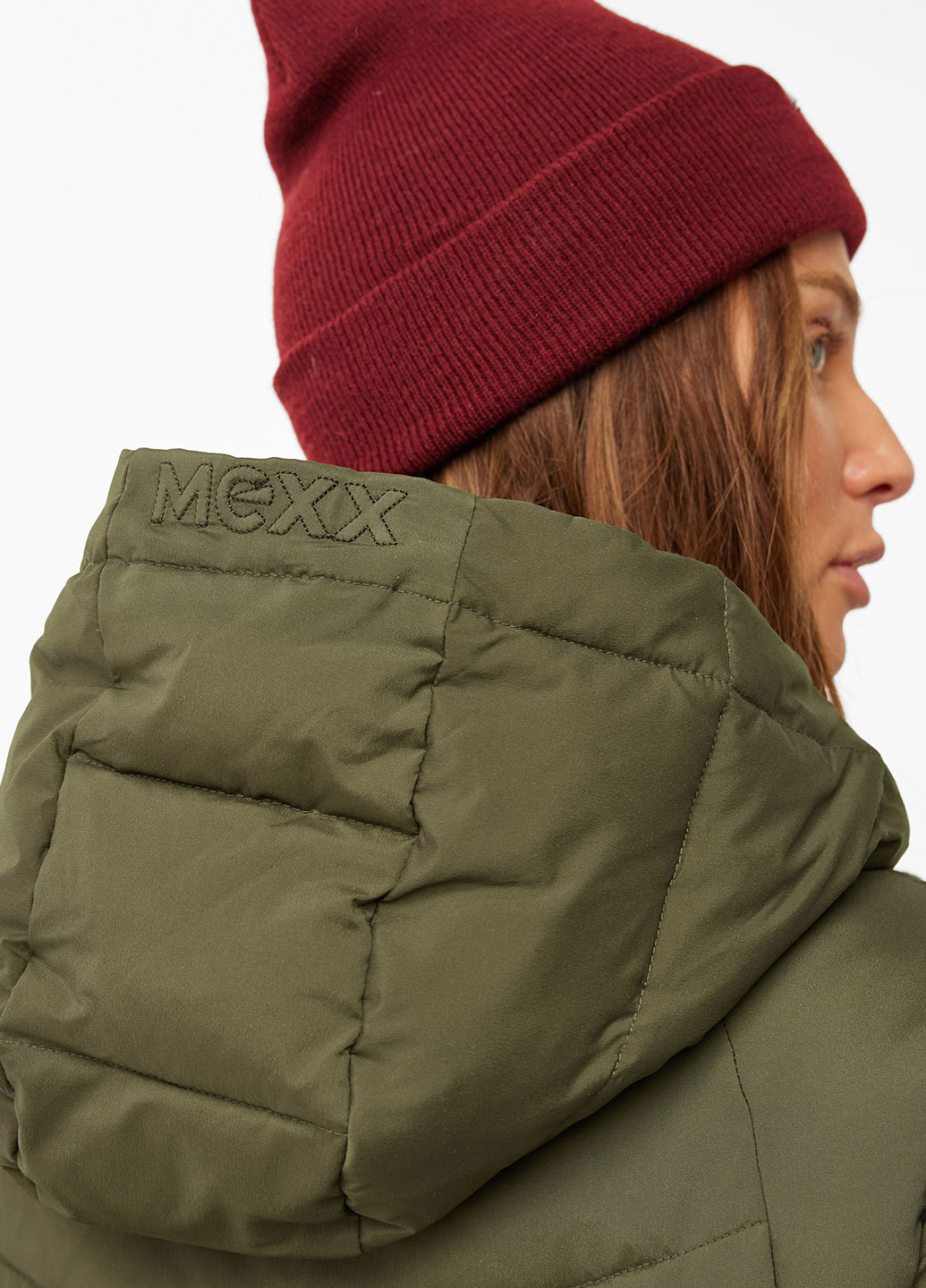 Оливковая зимняя куртка Mexx