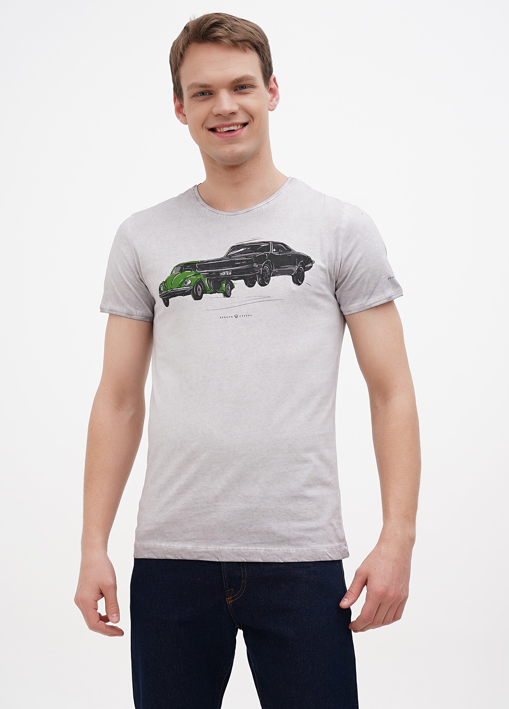 Серая футболка Benson & Cherry