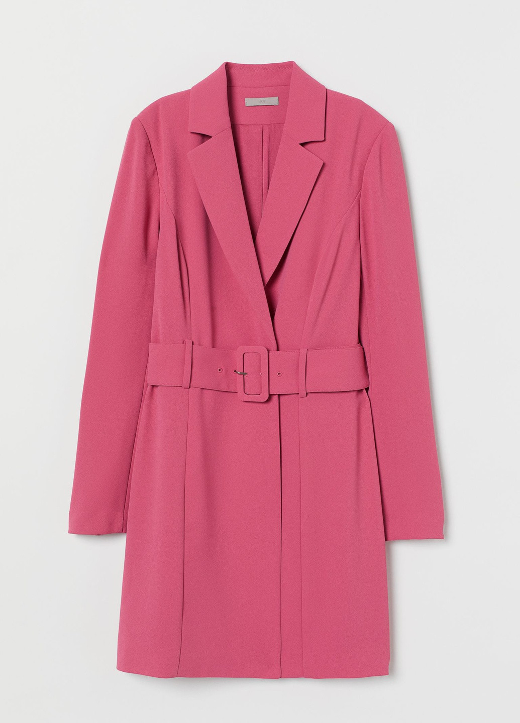 Рожева кежуал сукня-жакет H&M однотонна