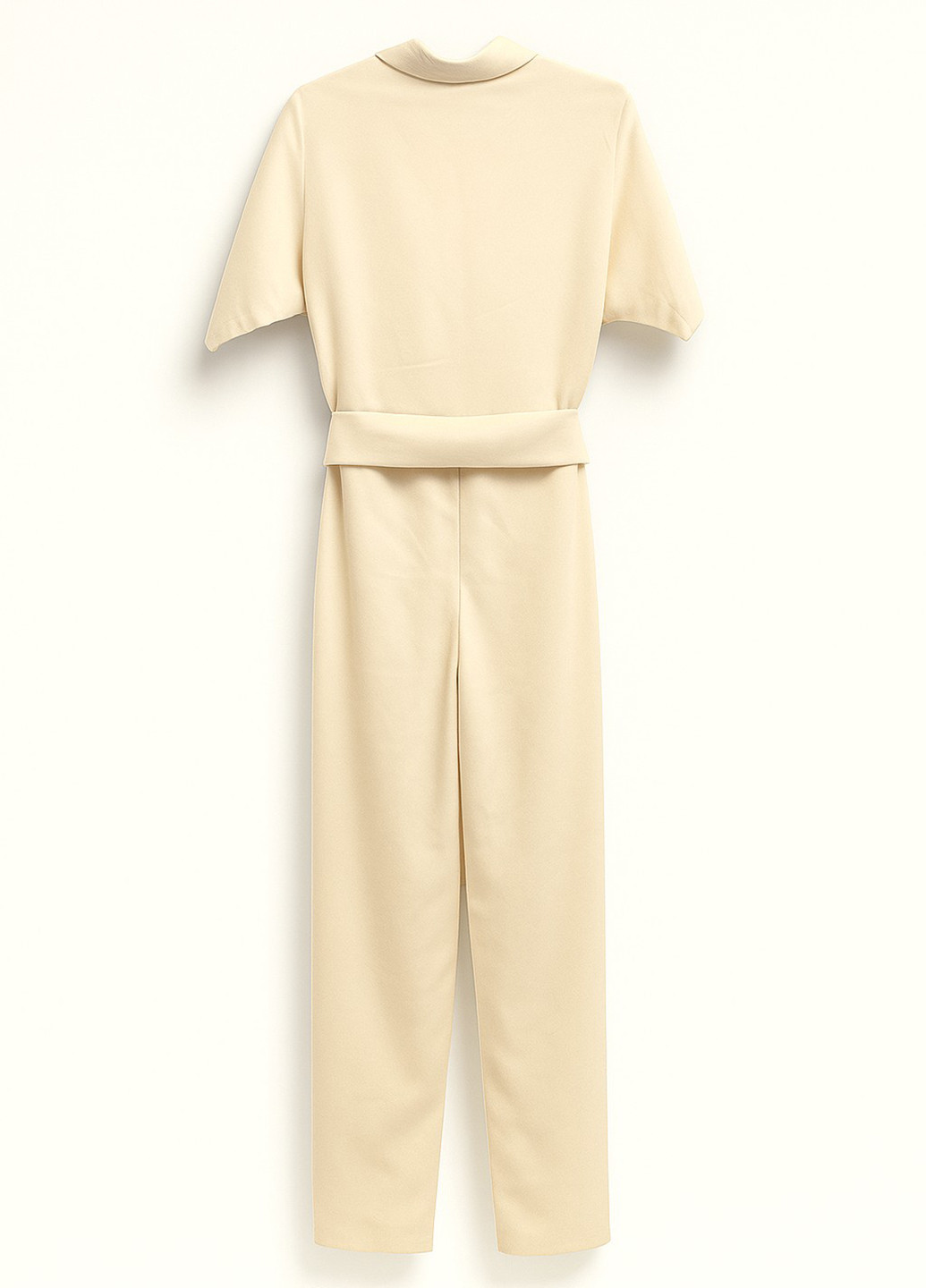 Комбинезон Sassofono комбинезон-брюки однотонный бежевый кэжуал вискоза