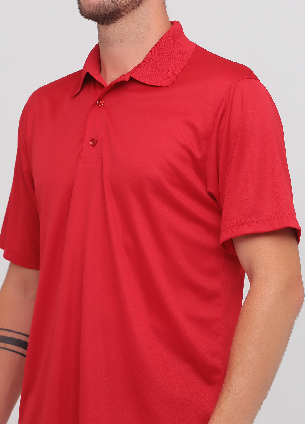 Красная футболка-поло для мужчин Paragon однотонная
