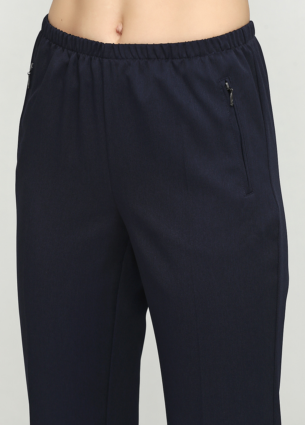 Темно-синие кэжуал демисезонные прямые брюки BRANDTEX CLASSIC