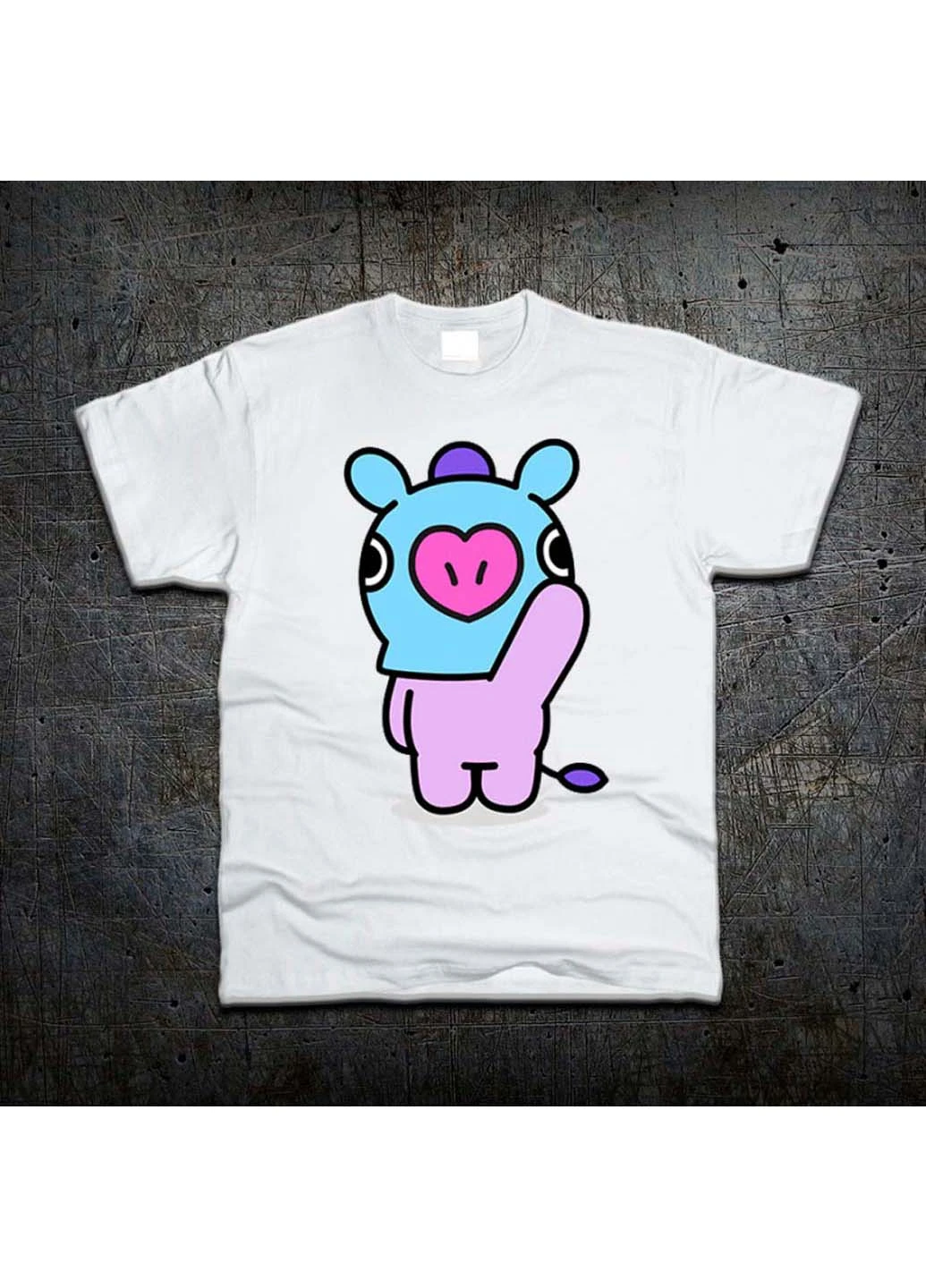 Белая футболка Fruit of the Loom Пони Ман Mang от Джей-Хоупа BT21