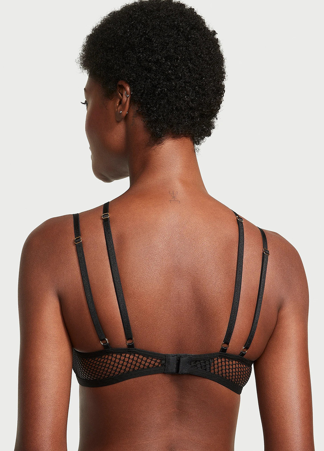 Черный демисезонный комплект (бюстгальтер, трусики) Victoria's Secret