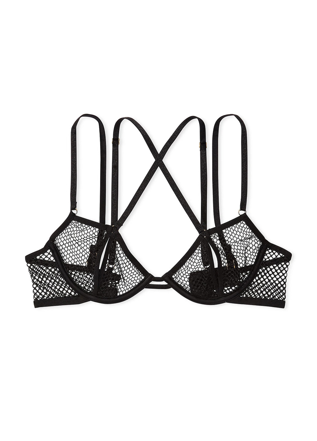 Черный демисезонный комплект (бюстгальтер, трусики) Victoria's Secret