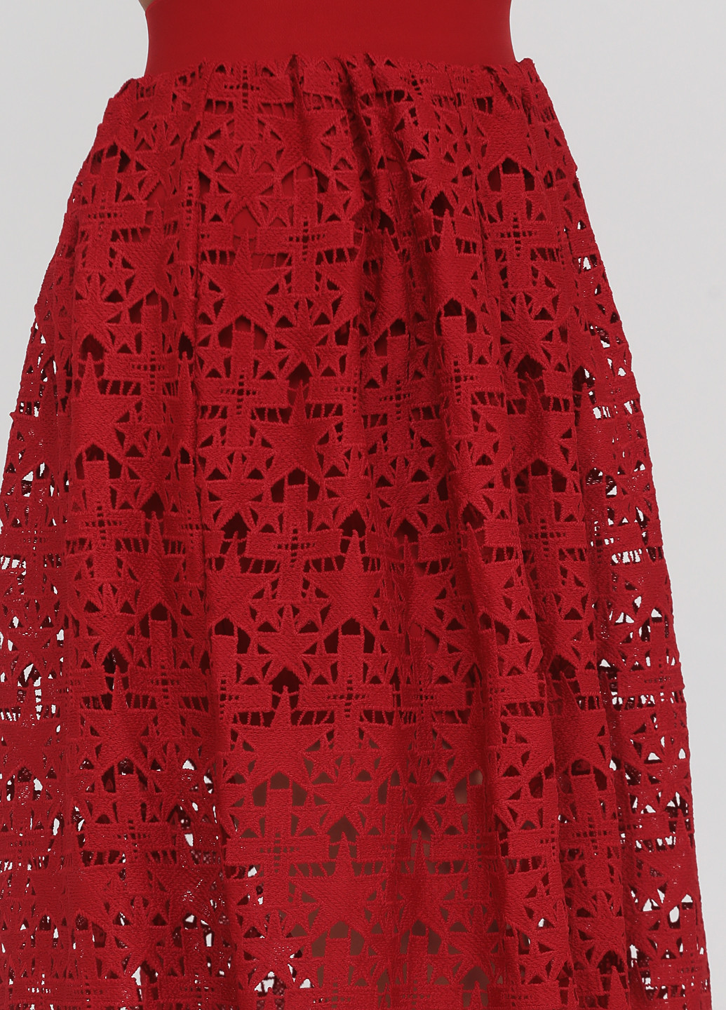 Красная кэжуал однотонная юбка Only