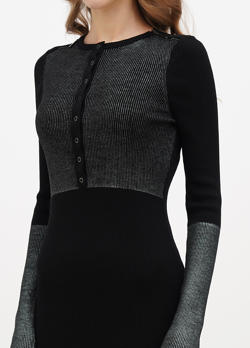 Черное кэжуал платье футляр Angelo Marani однотонное