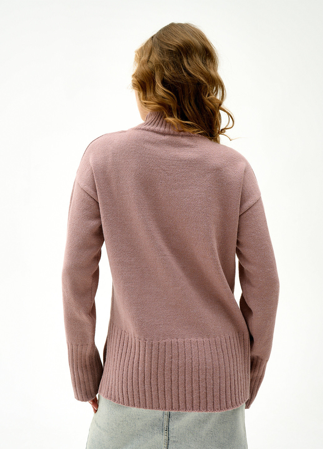 Рожево-коричневий зимовий светр Sewel