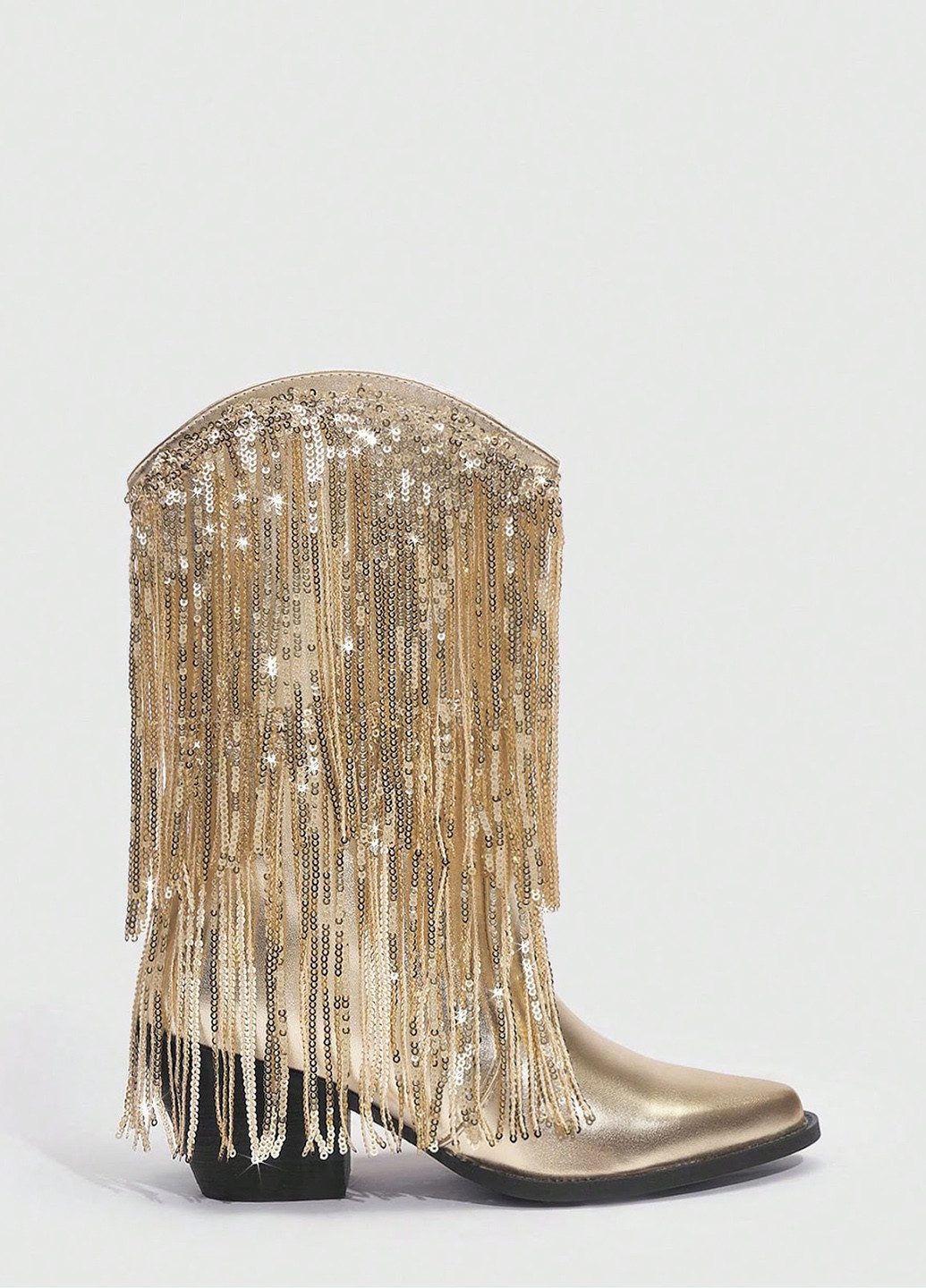 Золотые осенние сапоги SHEIN