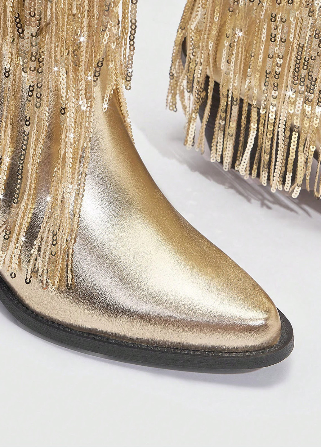 Золотые осенние сапоги SHEIN