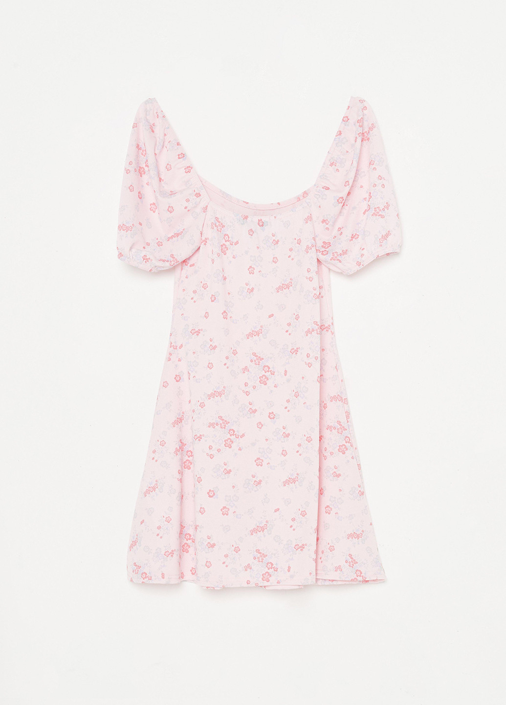 Розово-лиловое кэжуал платье клеш Missguided с цветочным принтом