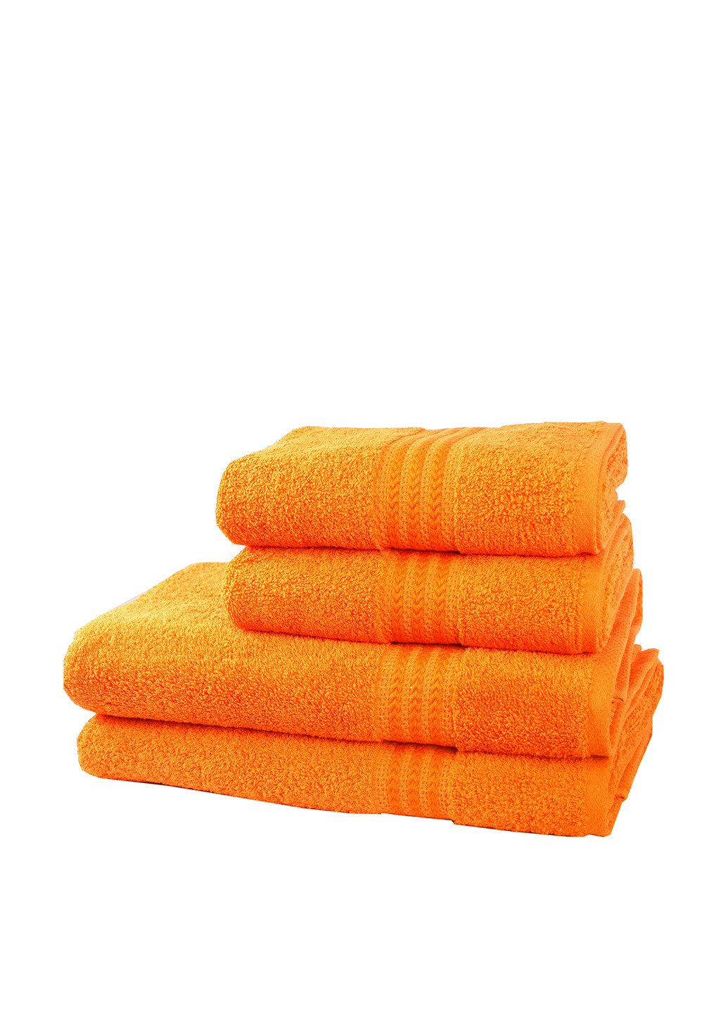 Hobby полотенце, 70х140 см полоска оранжево-красный производство - Турция
