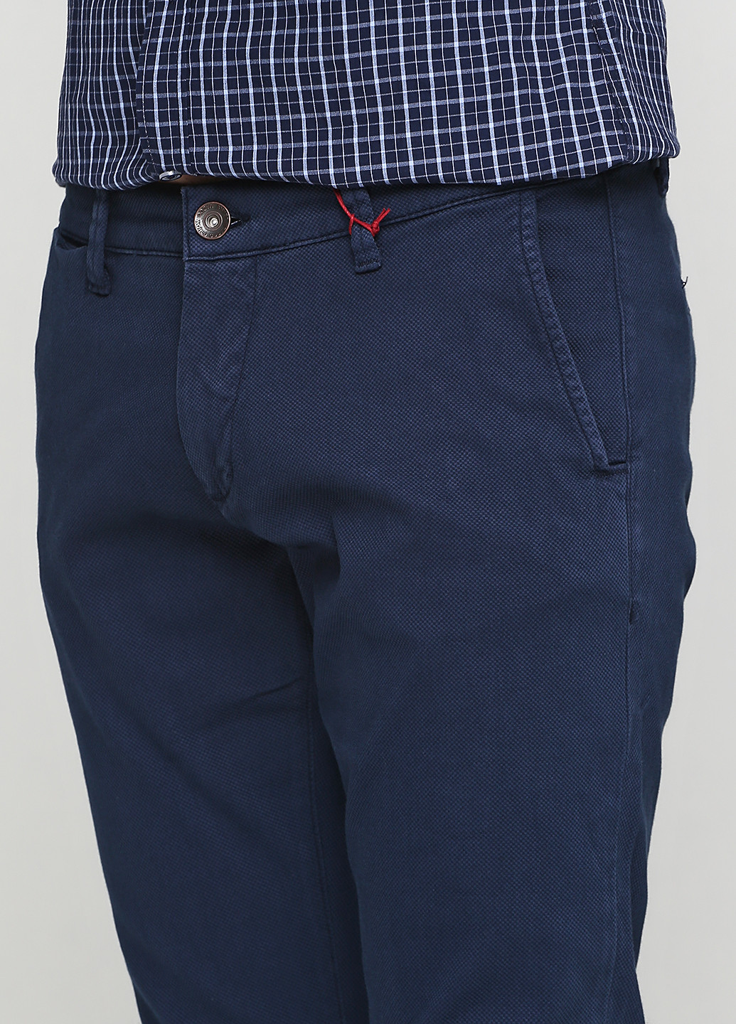 Темно-синие кэжуал демисезонные брюки Madoc