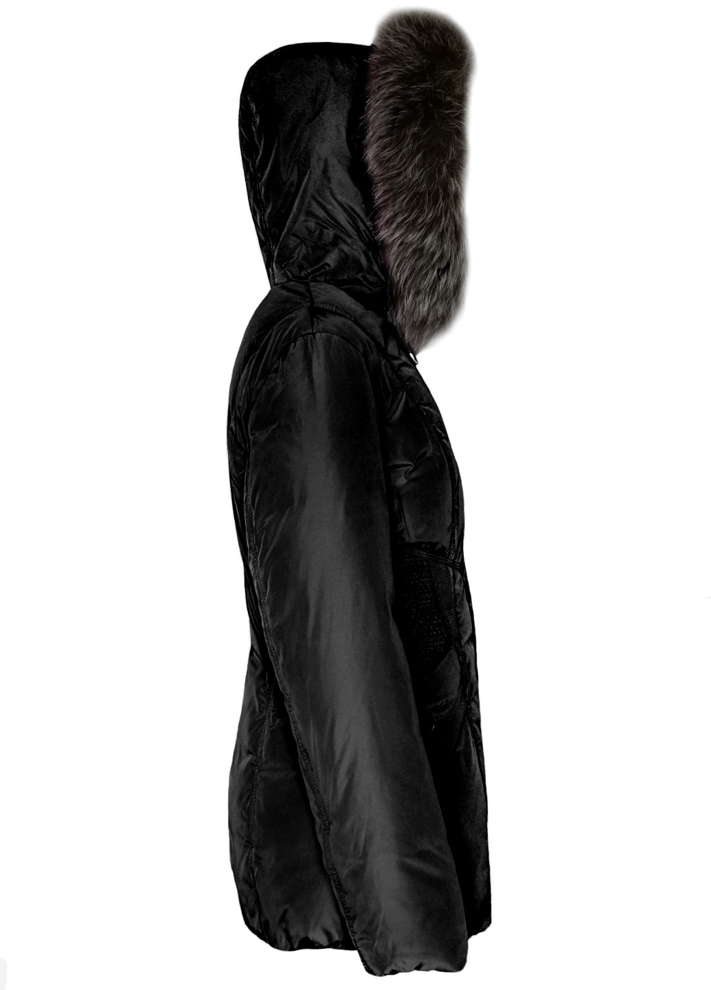 Черный зимний Пуховик City Classic