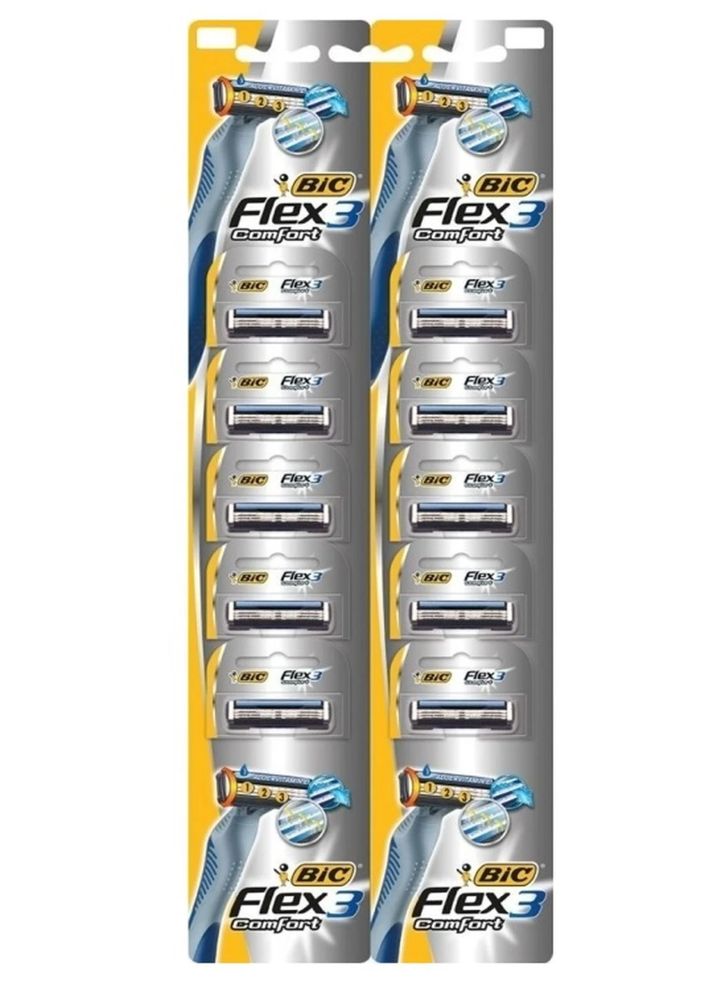 Набор бритв без сменных картриджей Flex 3 10 шт Bic (249037581)