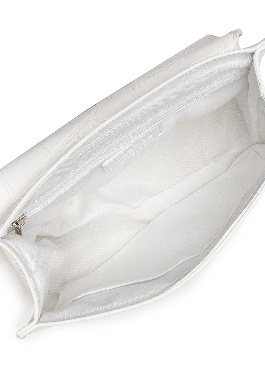 Сумка з ремінцем DeeZee EBG13190 крос боді, каркасна сумка однотонна біла кежуал