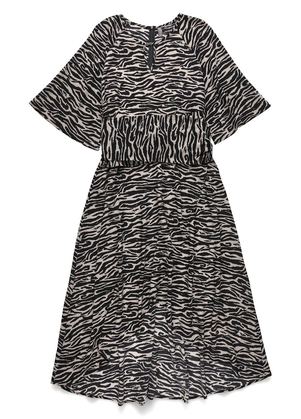 Комбінована кежуал сукня кльош Culture зебра