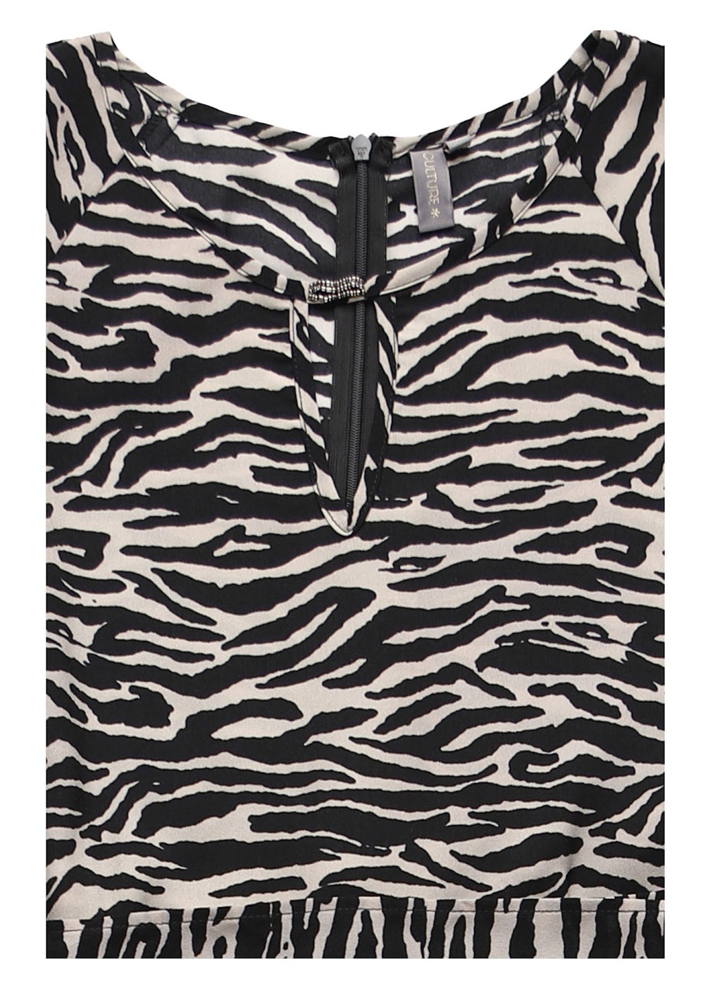 Комбінована кежуал сукня кльош Culture зебра