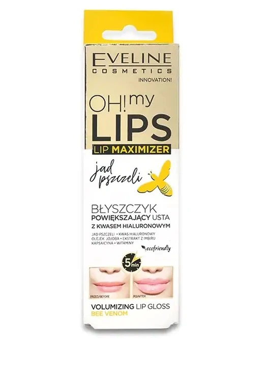 Блеск для губ Cosmetics OH! My Lips с эффектом увеличения Пчелиный яд Eveline (227208501)