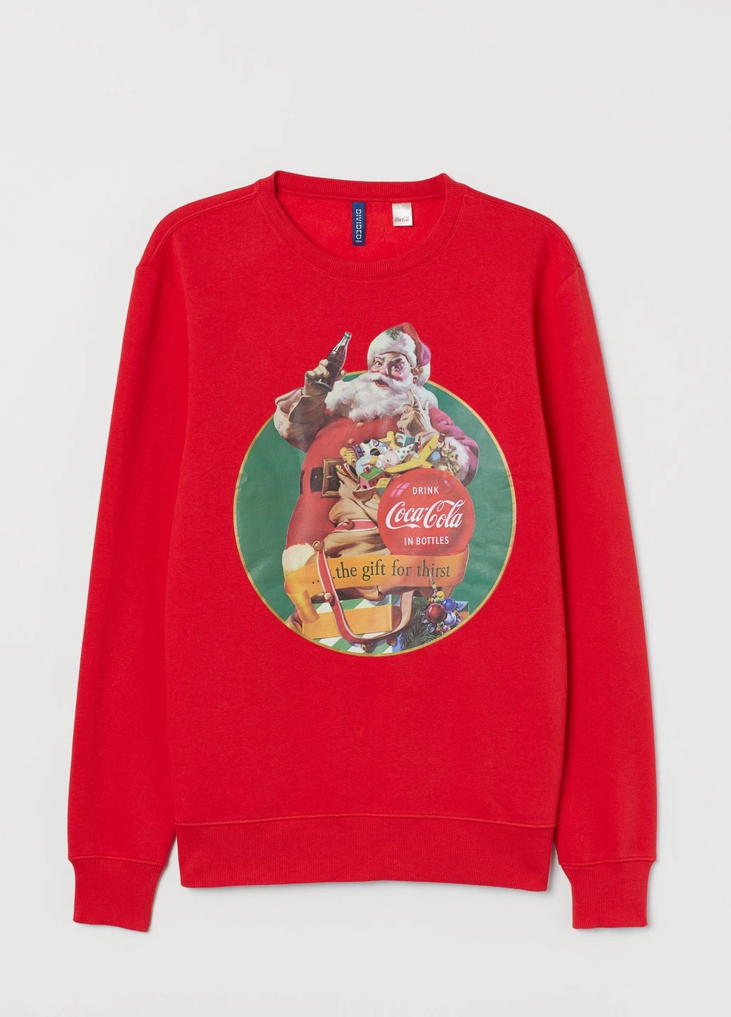 Красный свитшот H&M рисунок (237304982)