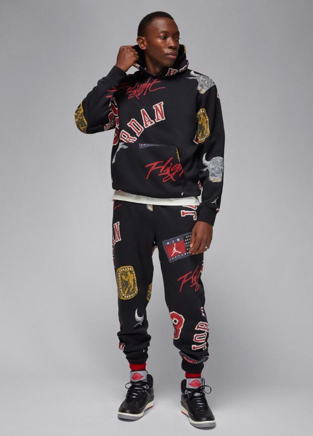 Худи FN4545-010 Jordan ESSENTIAL AOP FLEECE (314829012)