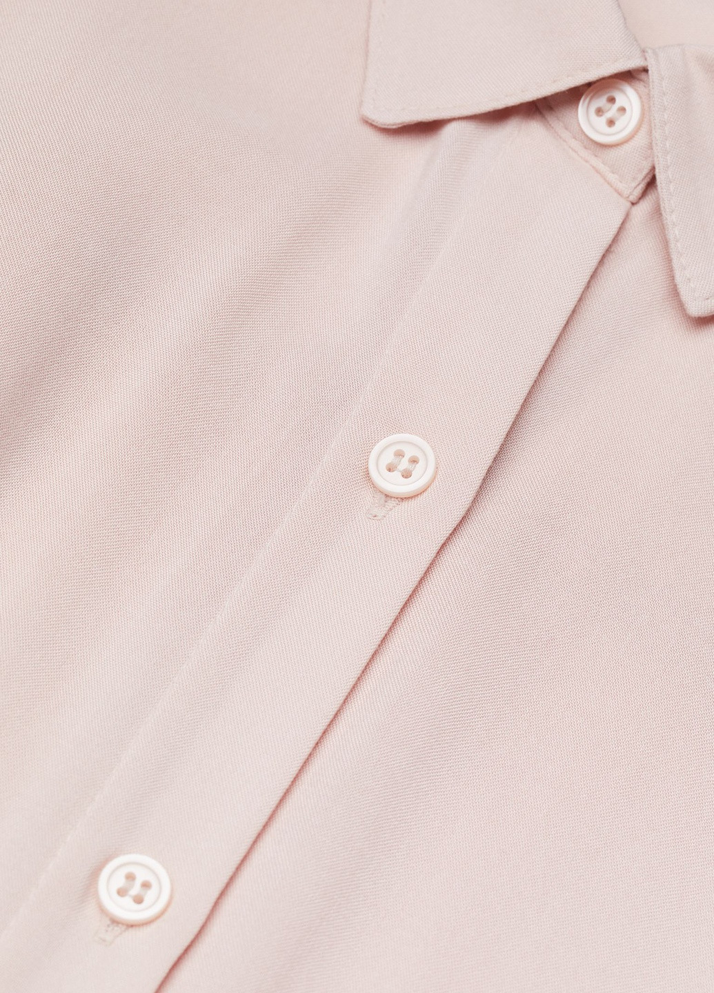 Сорочка H&M однотонна рожева кежуал