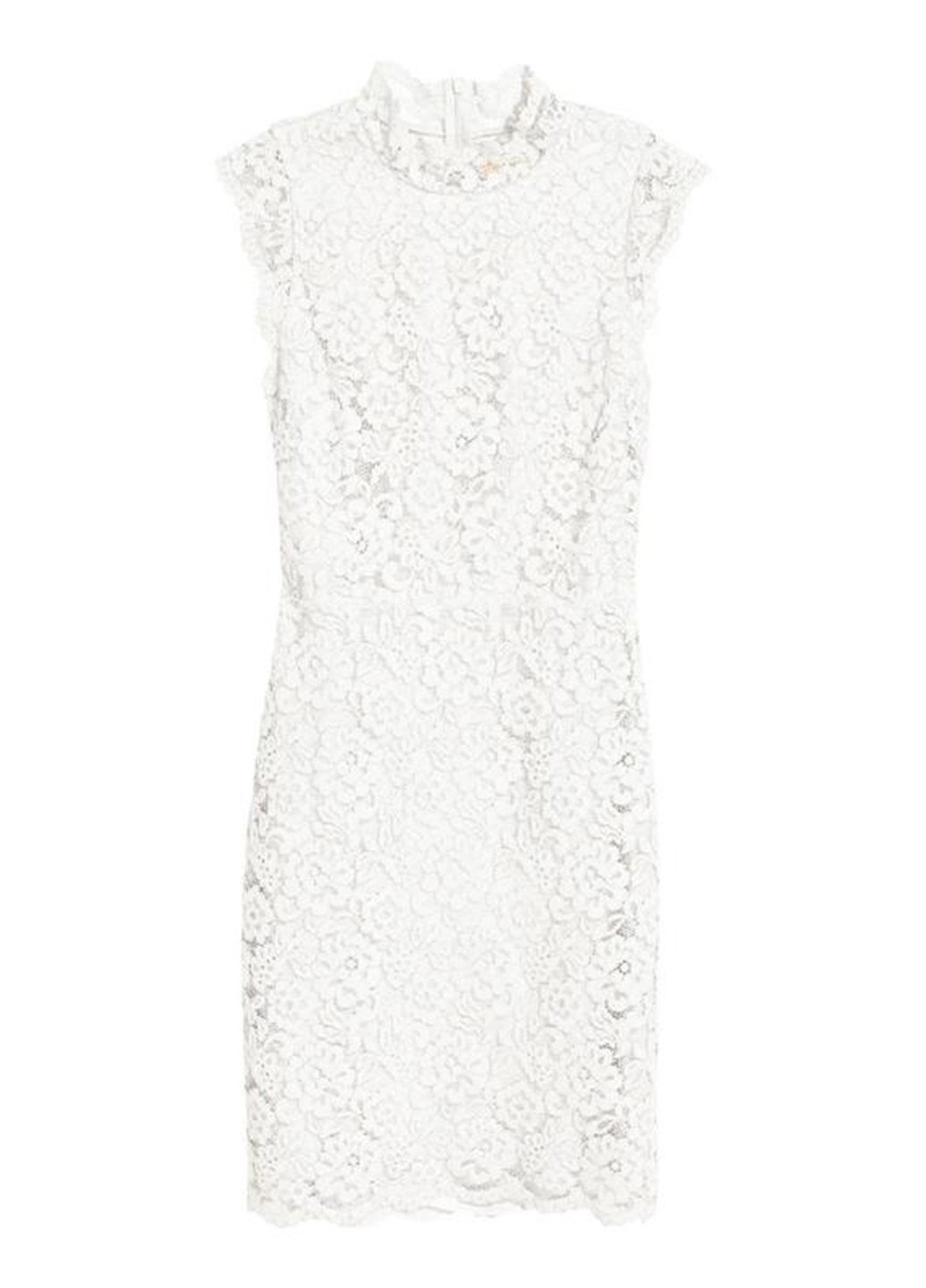 Білий коктейльна сукня H&M однотонна