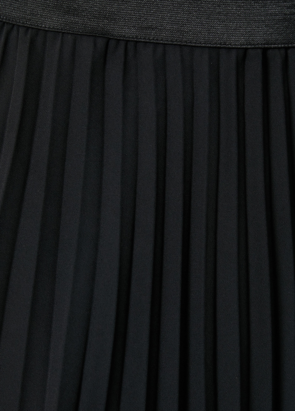 Черная кэжуал однотонная юбка KOTON плиссе