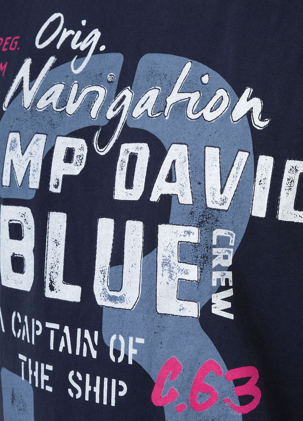 Синяя футболка Camp David