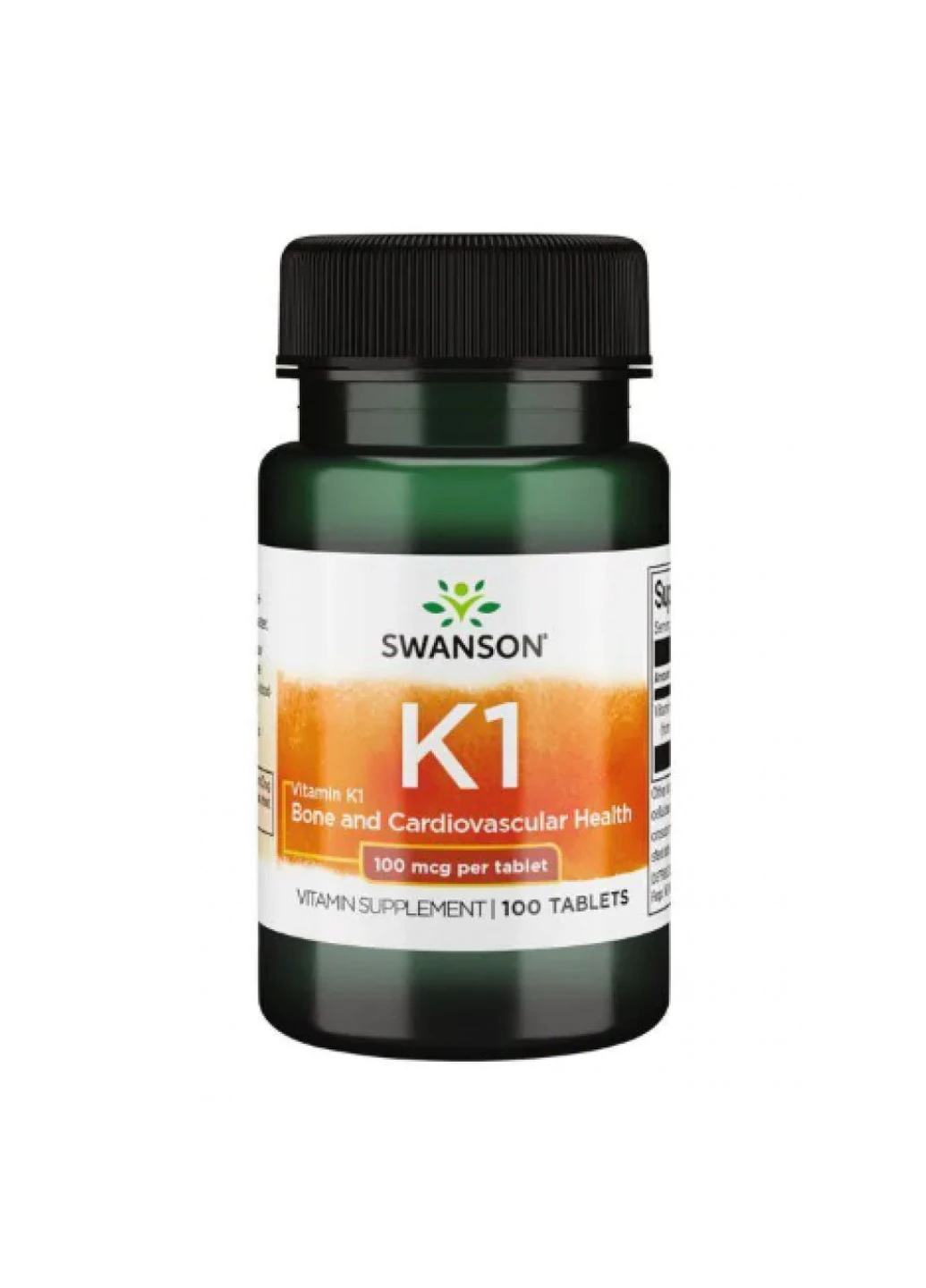 Вітамін К1 Vitamin K-1 100mcg 100 таблеток Swanson (255408732)