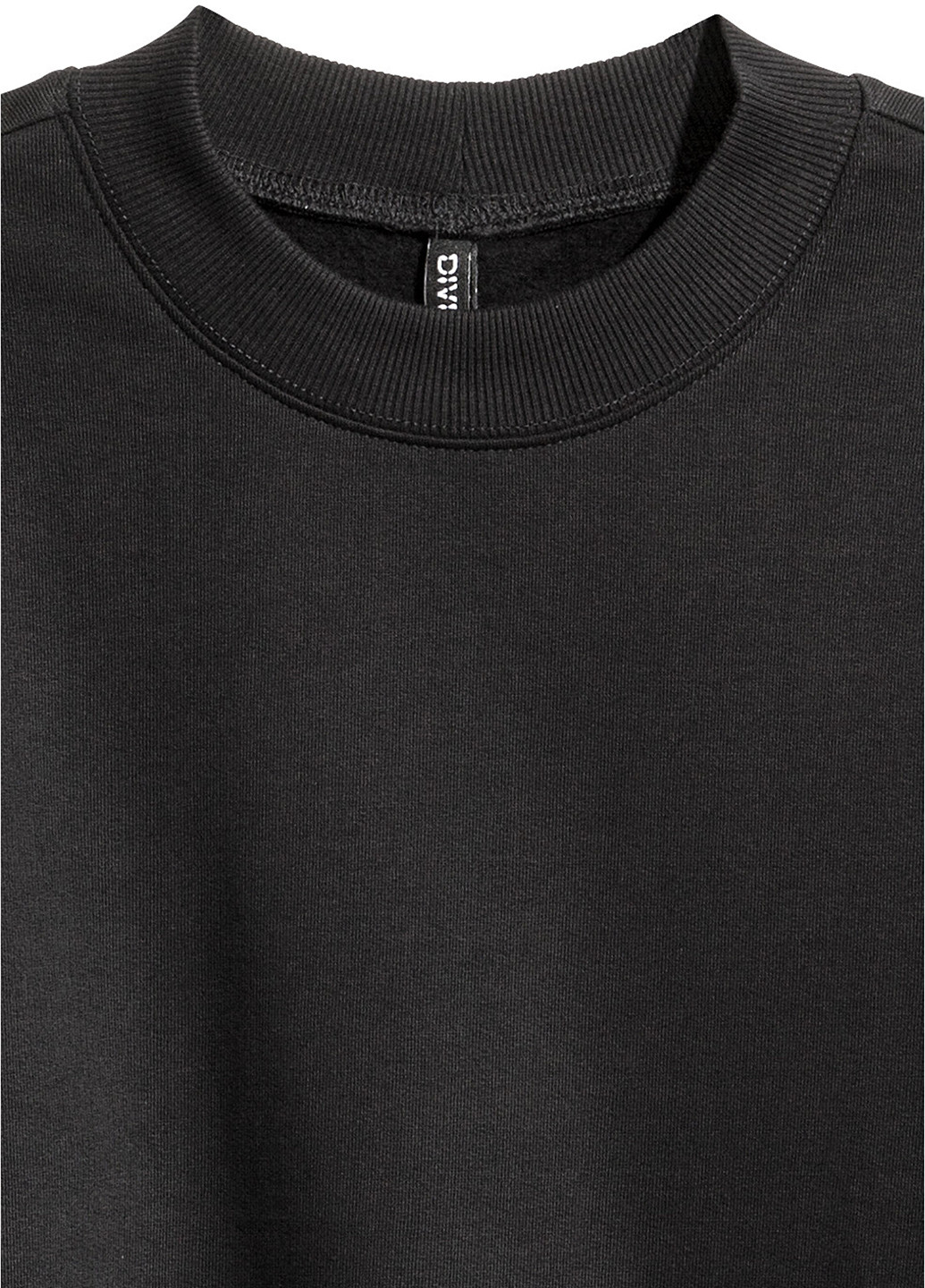 Свитшот H&M - крой надпись черный кэжуал - (197664571)