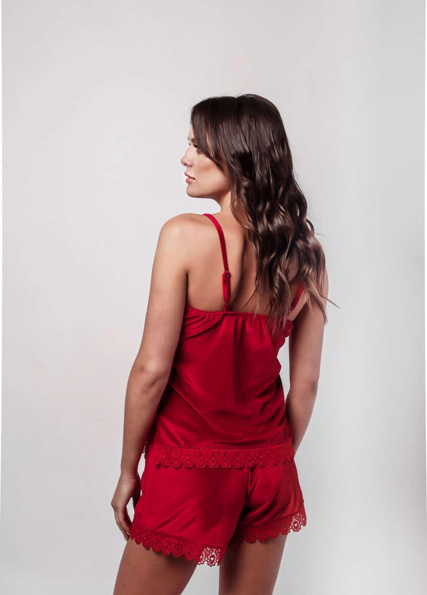 Красная всесезон пижама (майка, шорты) майка + шорты L'amore
