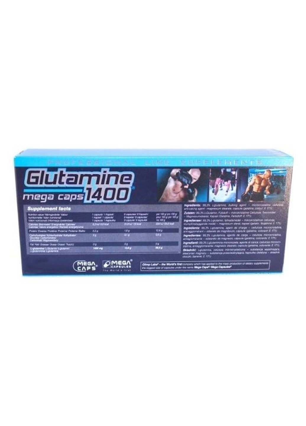 Глютамин для спорта L-Glutamine 1400 Mega Caps 300 Caps Olimp Sport Nutrition (253850831)