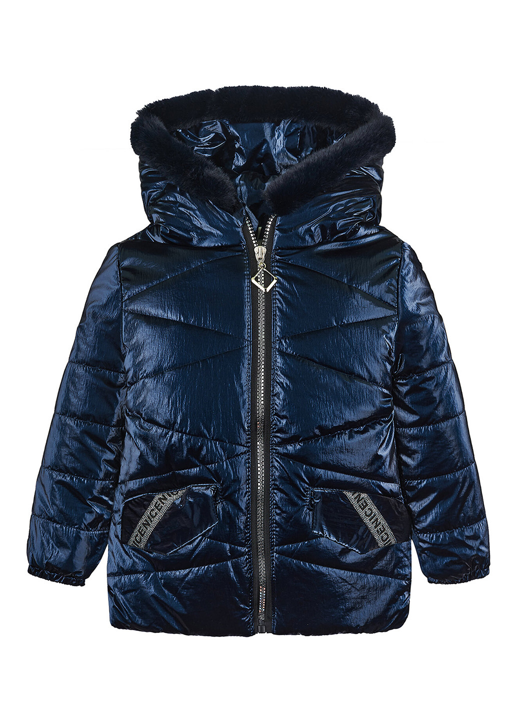 Темно-синя демісезонна куртка Одягайко